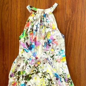 Floral halter dress